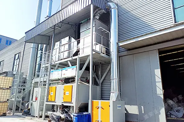 又一厂区活性炭吸脱附+RCO催化燃烧设备正式运行