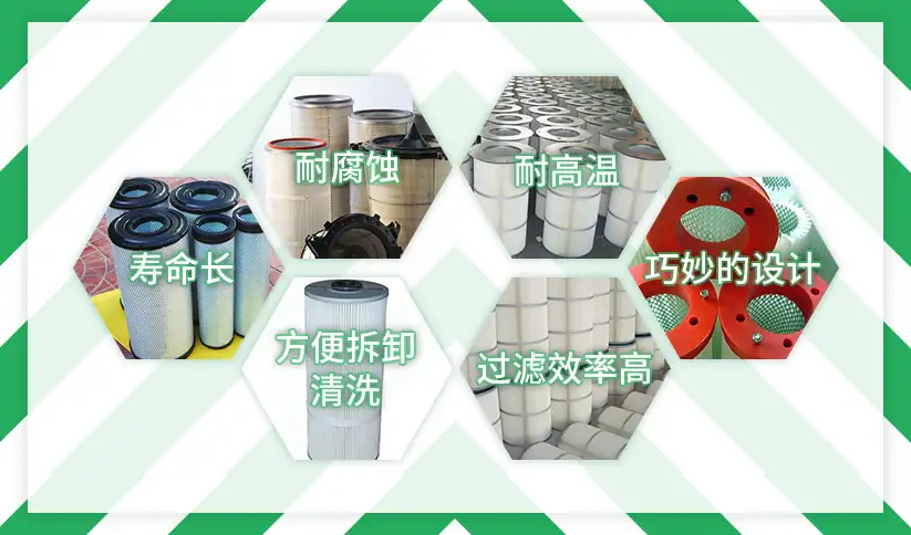 环保设备除尘滤芯-性能特点