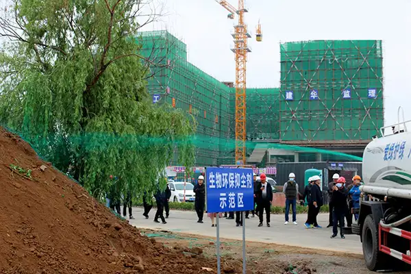工地,扬尘污染,防尘网,抑尘剂,嵩安环保,